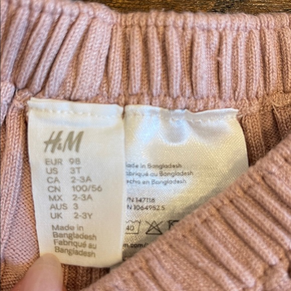 H&M Pink Ribbed Set - Picture 2 of 3